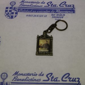 LLAVERO VIRGEN PEREGRINA Y SAN JUAN DE SAHAGÚN-Monjas Benedictinas Monasterio Santa Cruz Sahagún