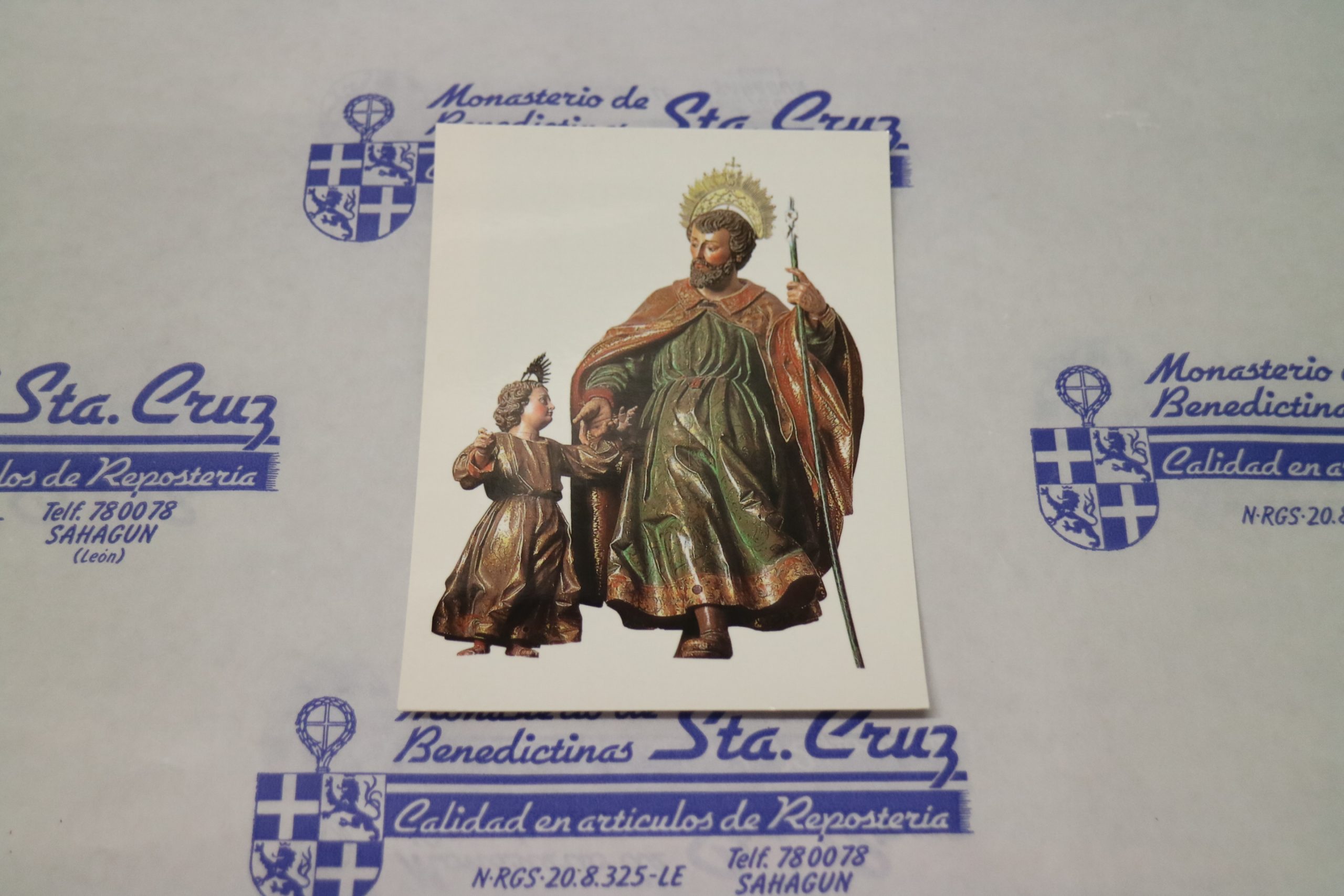 POSTAL MUSEO SAN JOSÉ Y EL NIÑO JESÚS -Monjas Benedictinas Monasterio Santa Cruz Sahagún