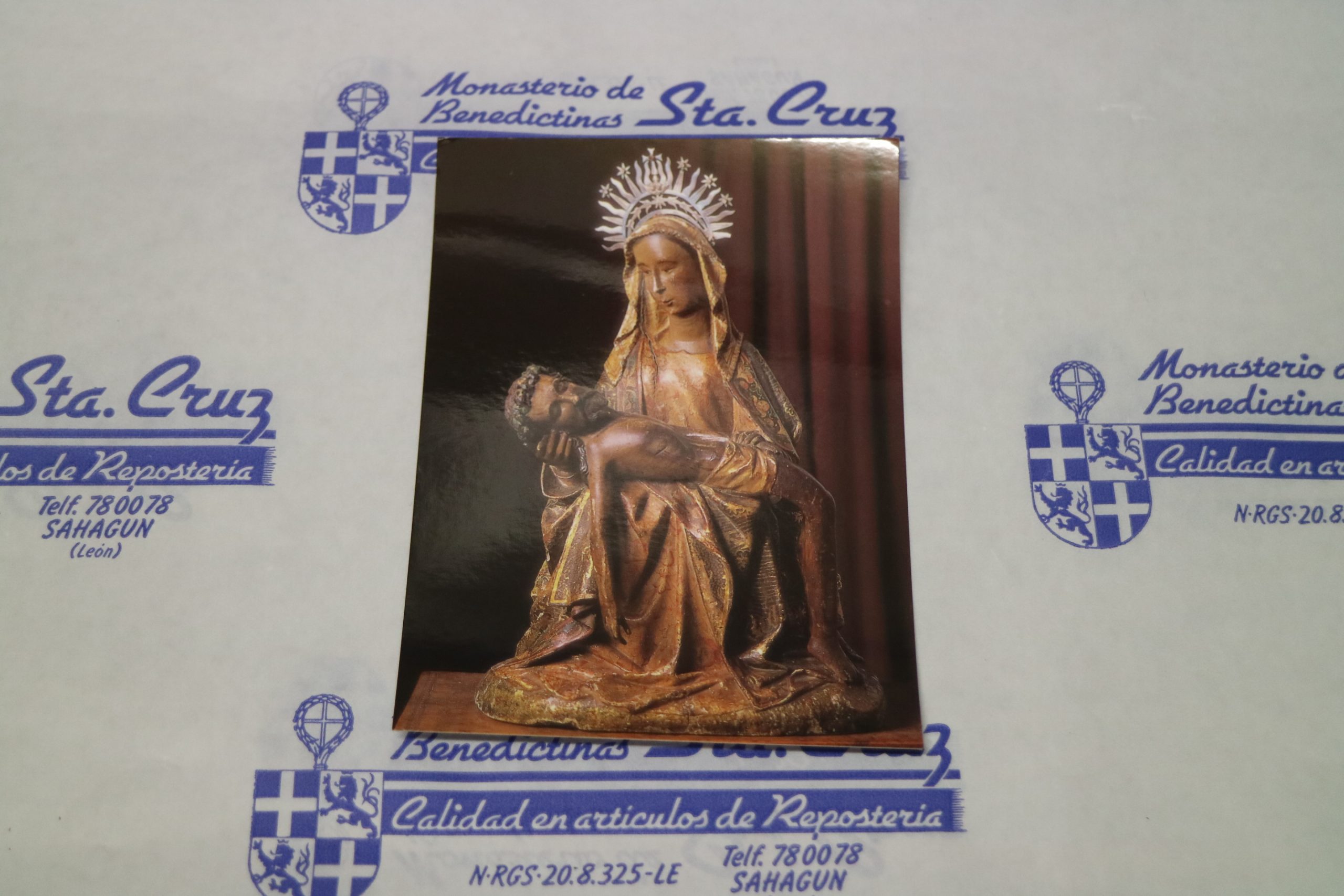 POSTAL MUSEO PIEDAD GÓTICA -Monjas Benedictinas Monasterio Santa Cruz Sahagún