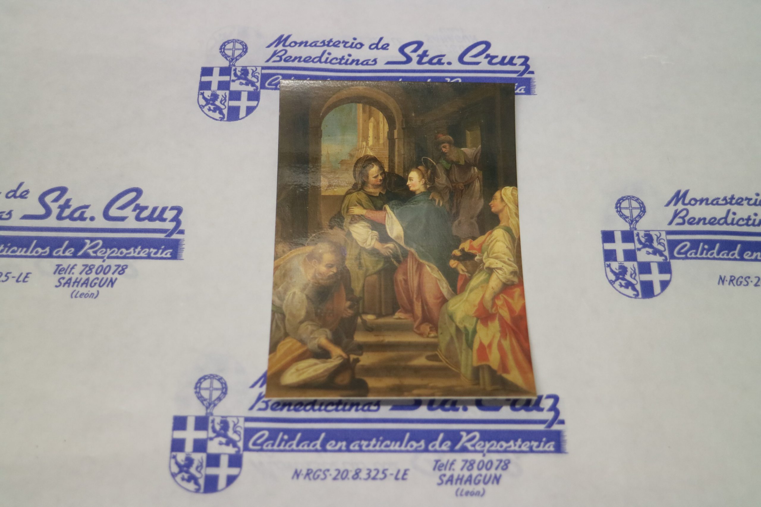 POSTAL MUSEO LA VISITACIÓN -Monjas Benedictinas Monasterio Santa Cruz Sahagún