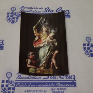 POSTAL MUSEO VIRGEN DEL GARROTE O DEL AMPARO -Monjas Benedictinas Monasterio Santa Cruz Sahagún