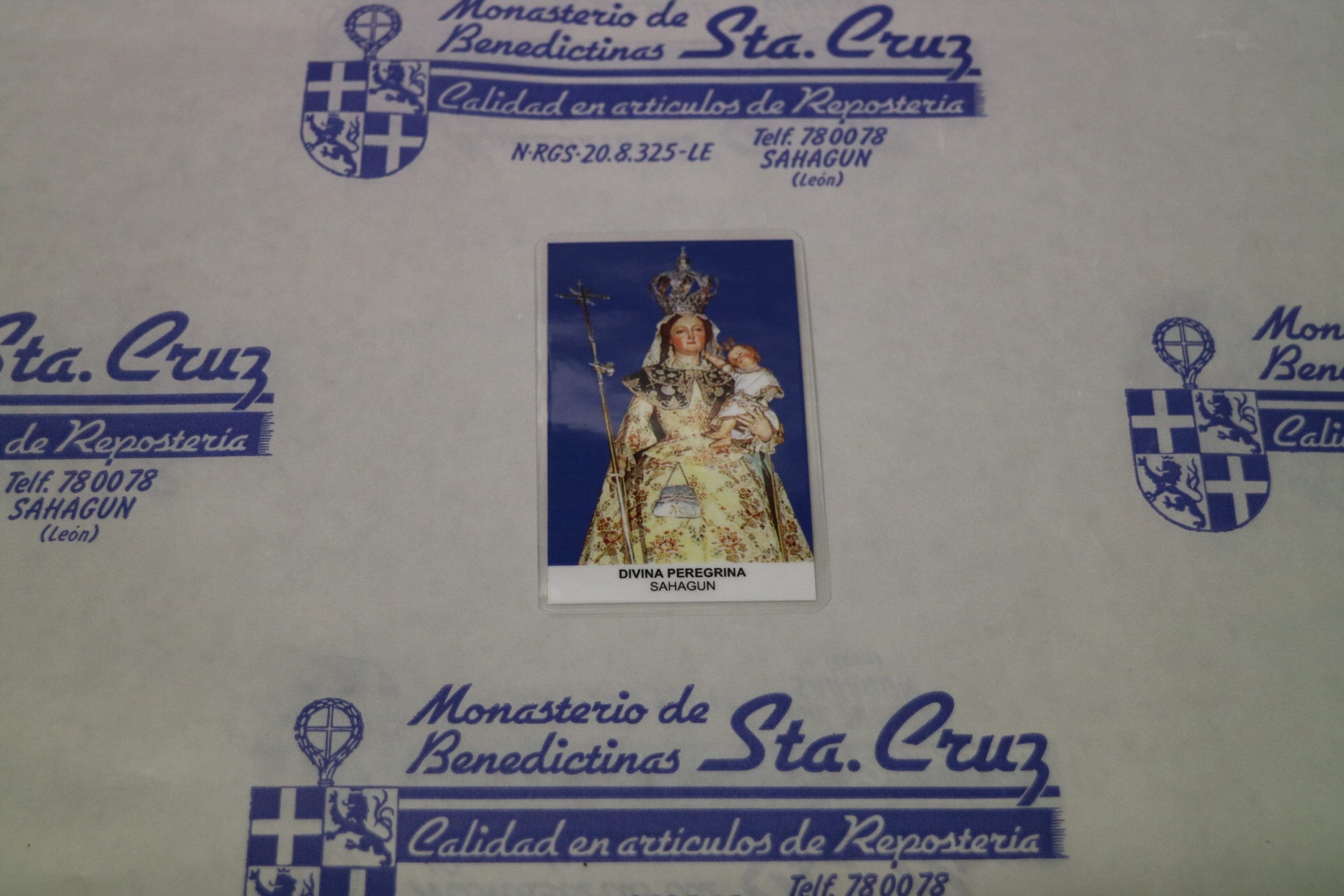 ESTAMPA VIRGEN PEREGRINA 1- Monjas Benedictinas Monasterio Santa Cruz Sahagún